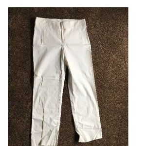Women's Off White Ruby Rd Pants Slacks Front Zip Size 12
